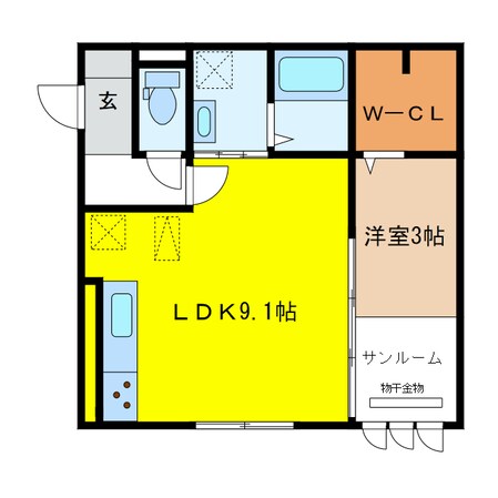 ベルエア岐阜の物件間取画像